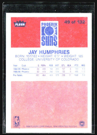 1986-87 Fleer - Jay Humphries #49