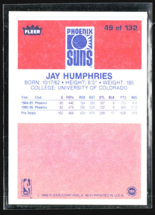 1986-87 Fleer - Jay Humphries #49