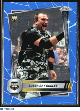 2025 Topps Chrome WWE Bubba Ray Dudley Blue Refractor /150 #9