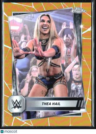 2025 Topps Chrome WWE Thea Hail Gold Refractor /50 #81