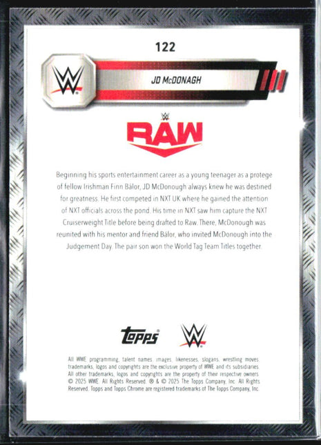 2025 Topps Chrome WWE JD McDonagh Blue SHimmer /199 #122