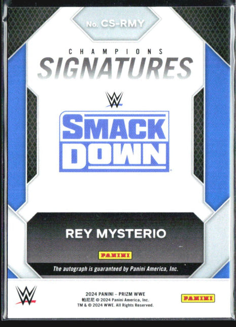 2024 Panini WWE Prizm Rey Mysterio Champions Signatures Auto
