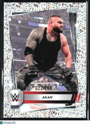 2025 Topps Chrome WWE Akam Sparkle /249 #31