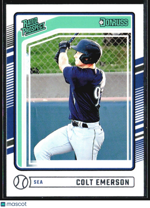 2024 Panini Donruss - Rated Prospects Colt Emerson #173 (RC)