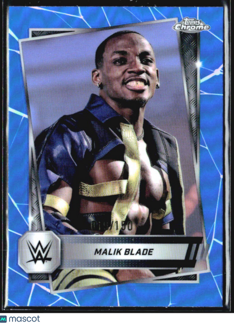 2025 Topps Chrome WWE Malik Blade Blue Refractor /150 #167