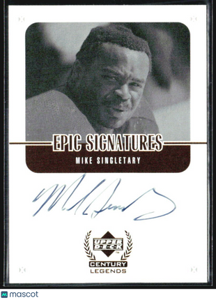1999 Upper Deck Century Legends - Epic Signatures Mike Singletary #MS Auto