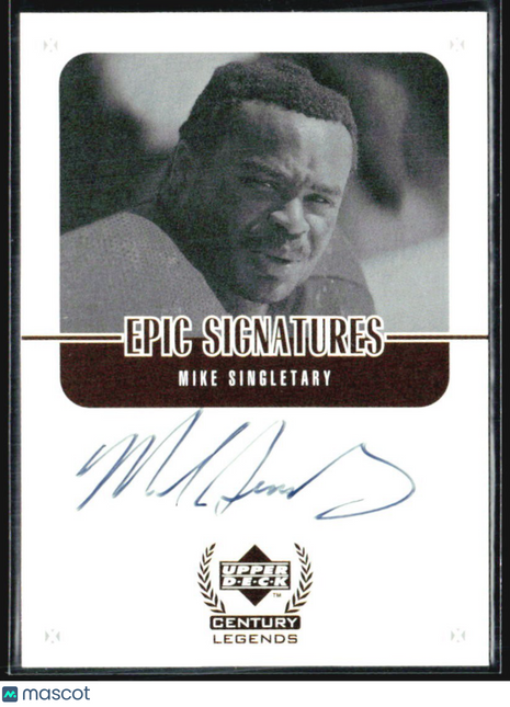 1999 Upper Deck Century Legends - Epic Signatures Mike Singletary #MS Auto