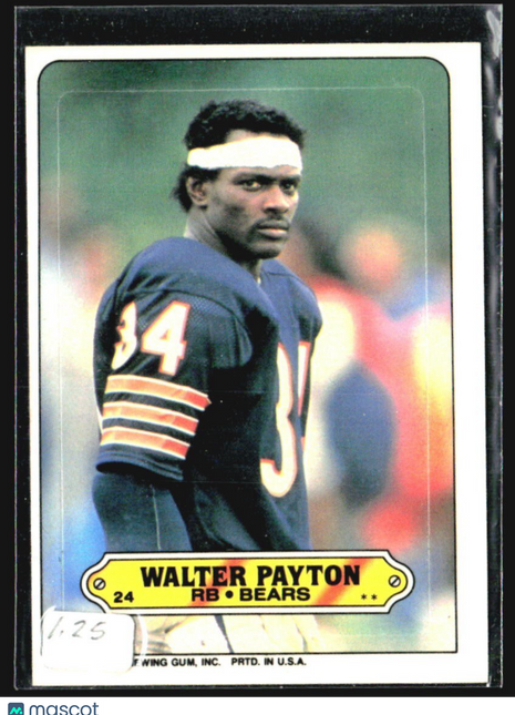 1983 Topps - Stickers Walter Payton #24