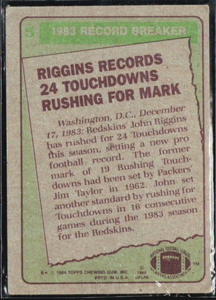 1984 Topps - John Riggins #5