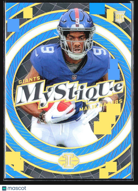2024 Panini Illusions Malik Nabers Mystique Blue Rc /299 #5