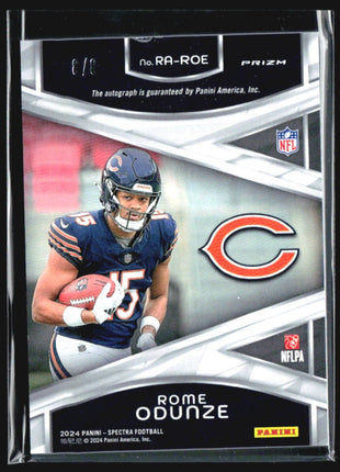 2024 Panini Spectra Rome Odunze Marble Rc auto /8 #RA-ROE