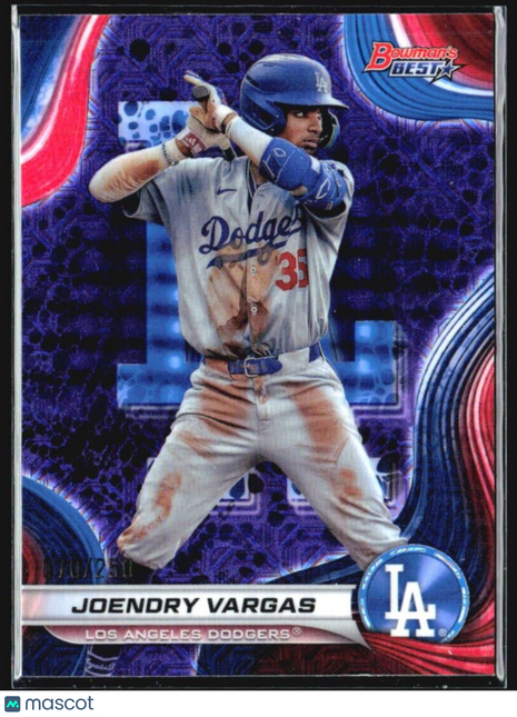 2024 Bowman Best Joendry Vargas Purple /250 Rc #Tp-8