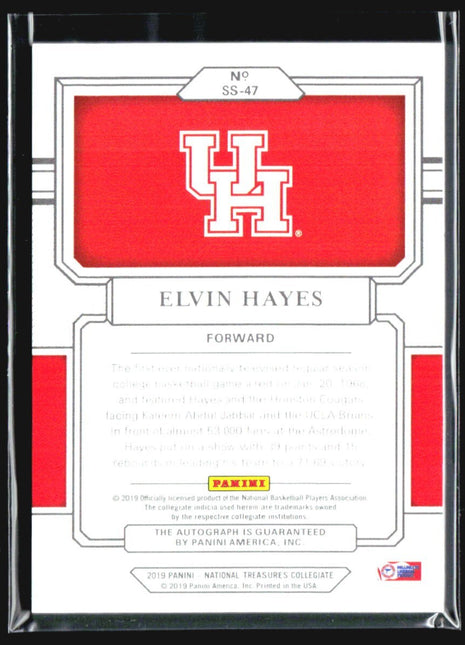 2019 National Treasures Elvin Hayes Green Signatures Auto /5 #SS-47