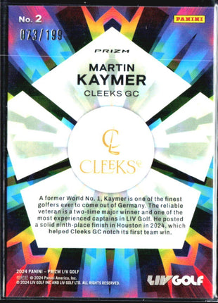 2024 Panini Prizm LIV Martin Kaymer Kaleidoscopic Teal /199 #2