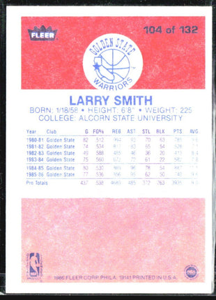 1986-87 Fleer - Larry Smith #104