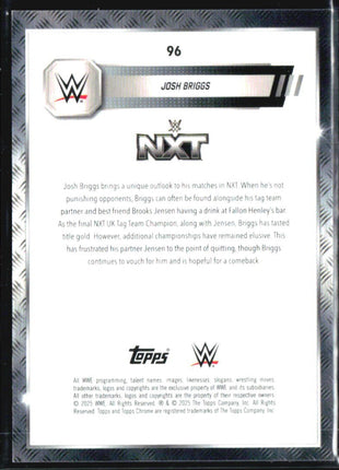 2025 Topps Chrome WWE Josh Briggs Gold Refractor /50 #96