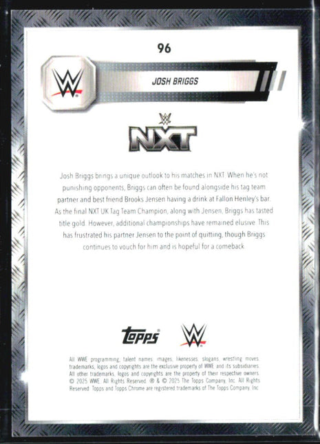 2025 Topps Chrome WWE Josh Briggs Gold Refractor /50 #96