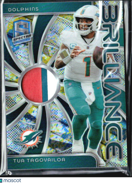 2024 Panini Spectra Brilliance Tua Tagovailoa Marble Prizm /8 Patch