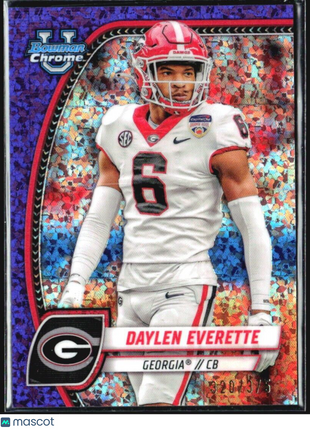 2024 Bowman U Chrome Daylen Everette Purple Speckle /375 #55