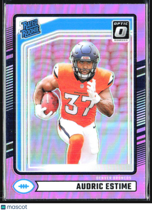 2024 PANINI DONRUSS Optic Pink Prizm #335 Audric Estime