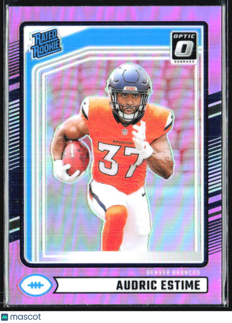 2024 PANINI DONRUSS Optic Pink Prizm #335 Audric Estime