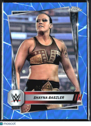2025 Topps Chrome WWE Shayna Baszler Blue Refractor /150 #89