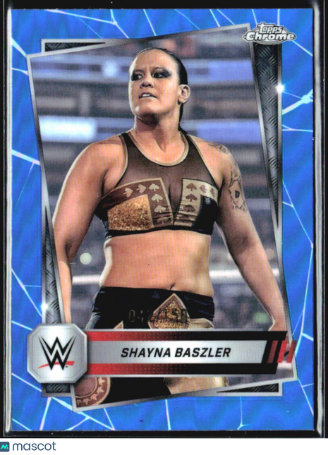 2025 Topps Chrome WWE Shayna Baszler Blue Refractor /150 #89