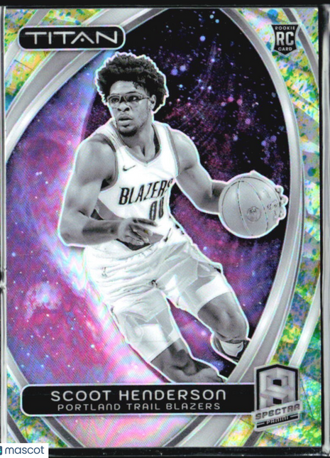 2023-24 Panini Spectra - Titan Scoot Henderson #98 (RC) Marble /8