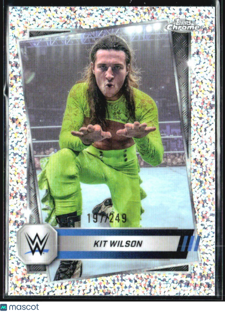 2025 Topps Chrome WWE Kit Wilson Sparkle /249 #102