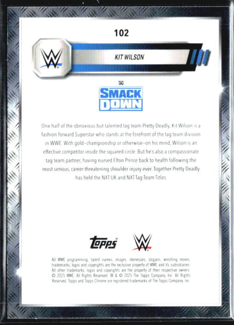 2025 Topps Chrome WWE Kit Wilson Sparkle /249 #102