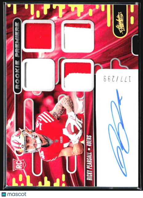 2024 Panini Absolute Rookie Premiere Patch Auto Ricky Pearsall #RPM-RPL /299