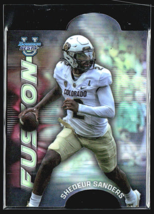 2023 Bowman U Best Fusion Sheddeur Sanders Travis Hunter Rc #MIF-9