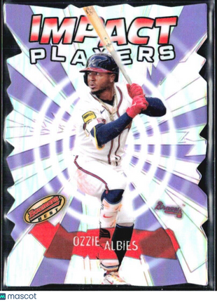 2024 Bowman Best Ozzie Albies Impact Players Refractor #IP-29