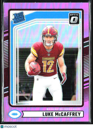 2024 PANINI DONRUSS Optic Preview Pink Prizm #302 LUKE MCCAFFREY