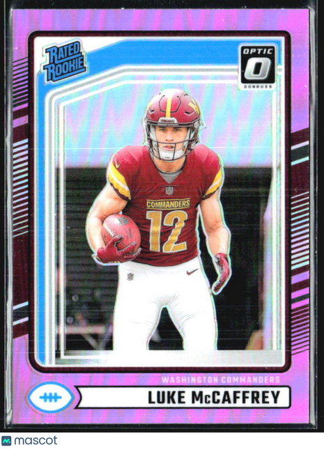 2024 PANINI DONRUSS Optic Preview Pink Prizm #302 LUKE MCCAFFREY