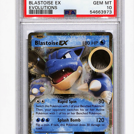 2016 Pokemon Xy Evolutions Blastoise EX Evolutions PSA 10 #21
