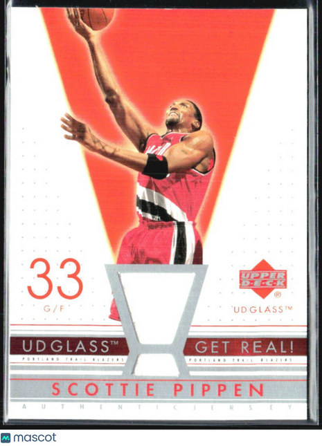 2002-03 UD Glass Get Real Scottie Pippen Jersey Relic #SP-R