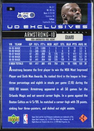 1999-00 Upper Deck Exclusives - Darrell Armstrong #84 /100