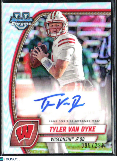2024 Bowman University Chrome Tyler Van Dyke Refractor Auto /299