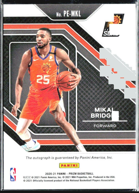2020-21 Panini Prizm - Mikal Bridges #PE-MKL Penmanship Auto