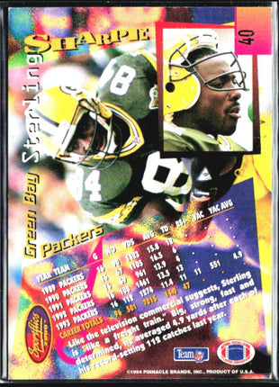 1994 Pinnacle Sterling Sharpe Sportflics #40