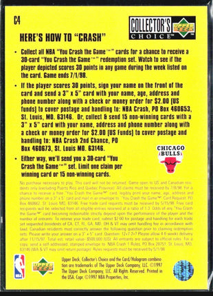 1997-98 Upper Deck Collector's Choice - You Crash the Game Scottie Pippen #C4