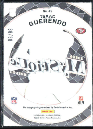 2024 Panini Illusions - Mystique Isaac Guerendo #42 /99 (RC) Auto