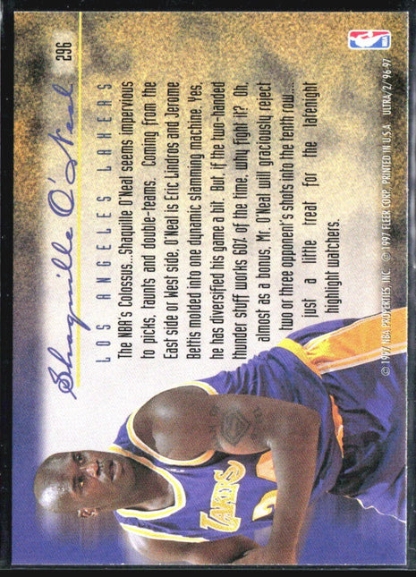 1996-97 Fleer Ultra - Play of the Game Shaquille O'Neal #296