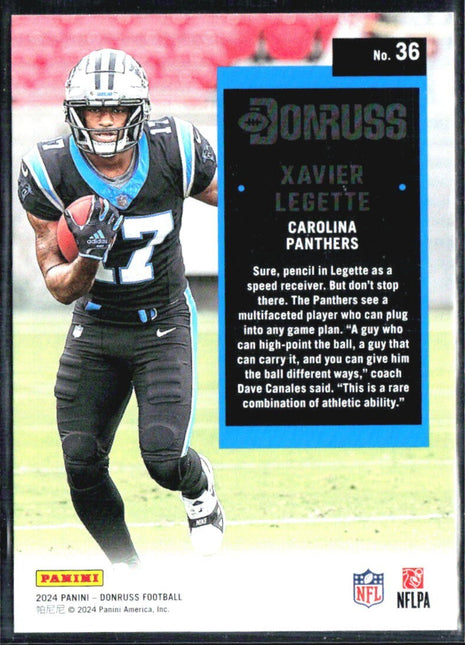 2024 Panini Donruss - Retro 1994 Xavier Legette #36 (RC)