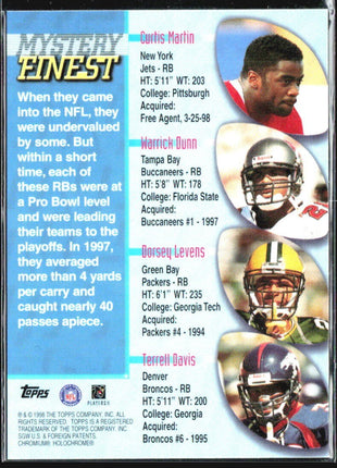 1998 Topps - Mystery Finest Terrell Davis #M16 Refractor