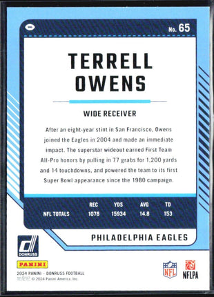 2024 Panini Donruss - Terrell Owens #65 No Name