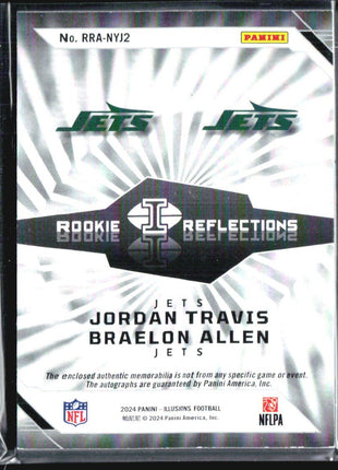 2024 Illusions Rc Reflections Braelon Allen Jordan Travis Tag Patch Auto /25