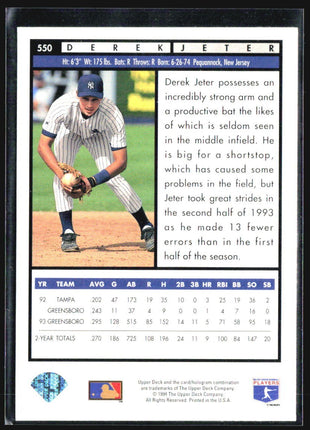 1994 Upper Deck - Derek Jeter #550