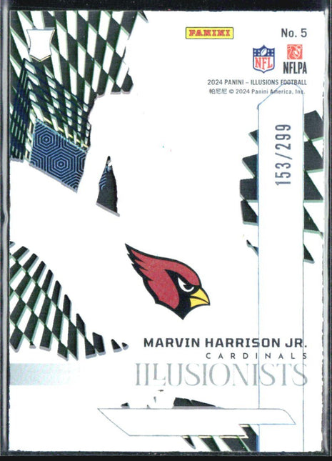 2024 Panini Illusions Marvin Harrison Illusionist Blue Rc /299 #5